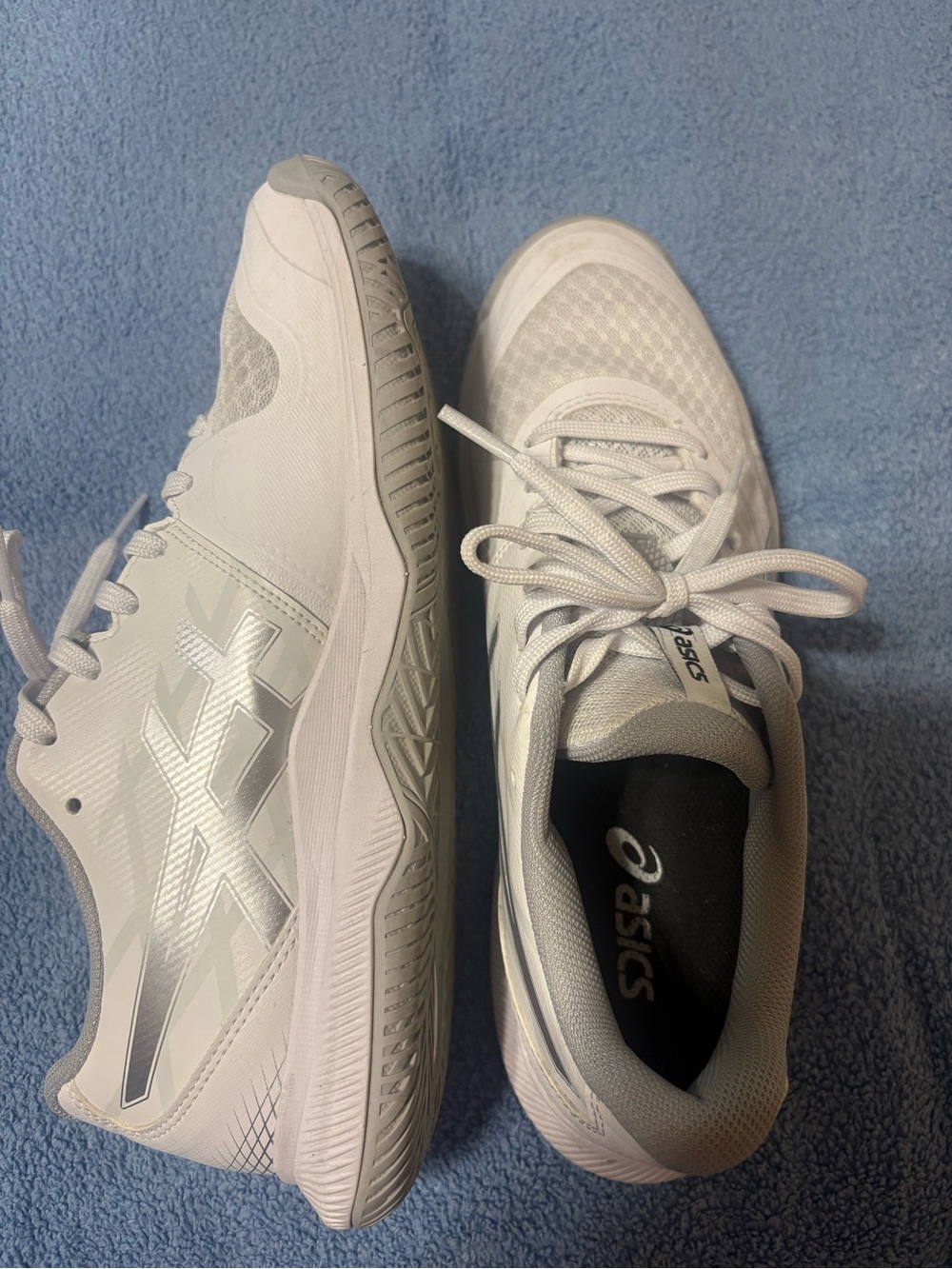 ASICS Women's White Light-Weight Court Sneakers